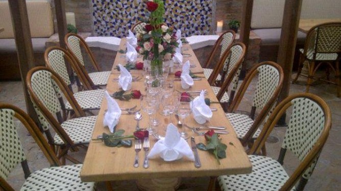 Servicio de eventos Interior. Fuente: Facebook Restaurante La Herencia (Entrepues)